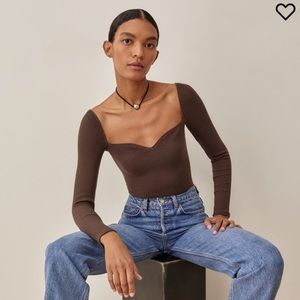 Reformation October Knit Long Sleeve Top in size Small - worn a few times